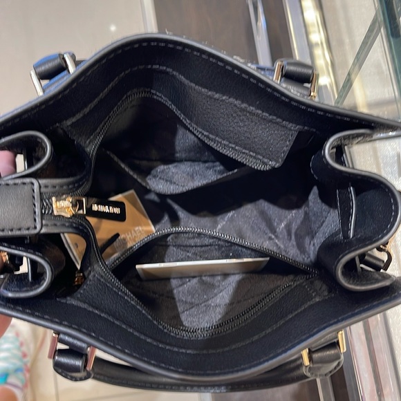 Michael Kors
Hamilton Small Satchel Leather
Color: Black Multi 
NWT - Picture 15 of 16